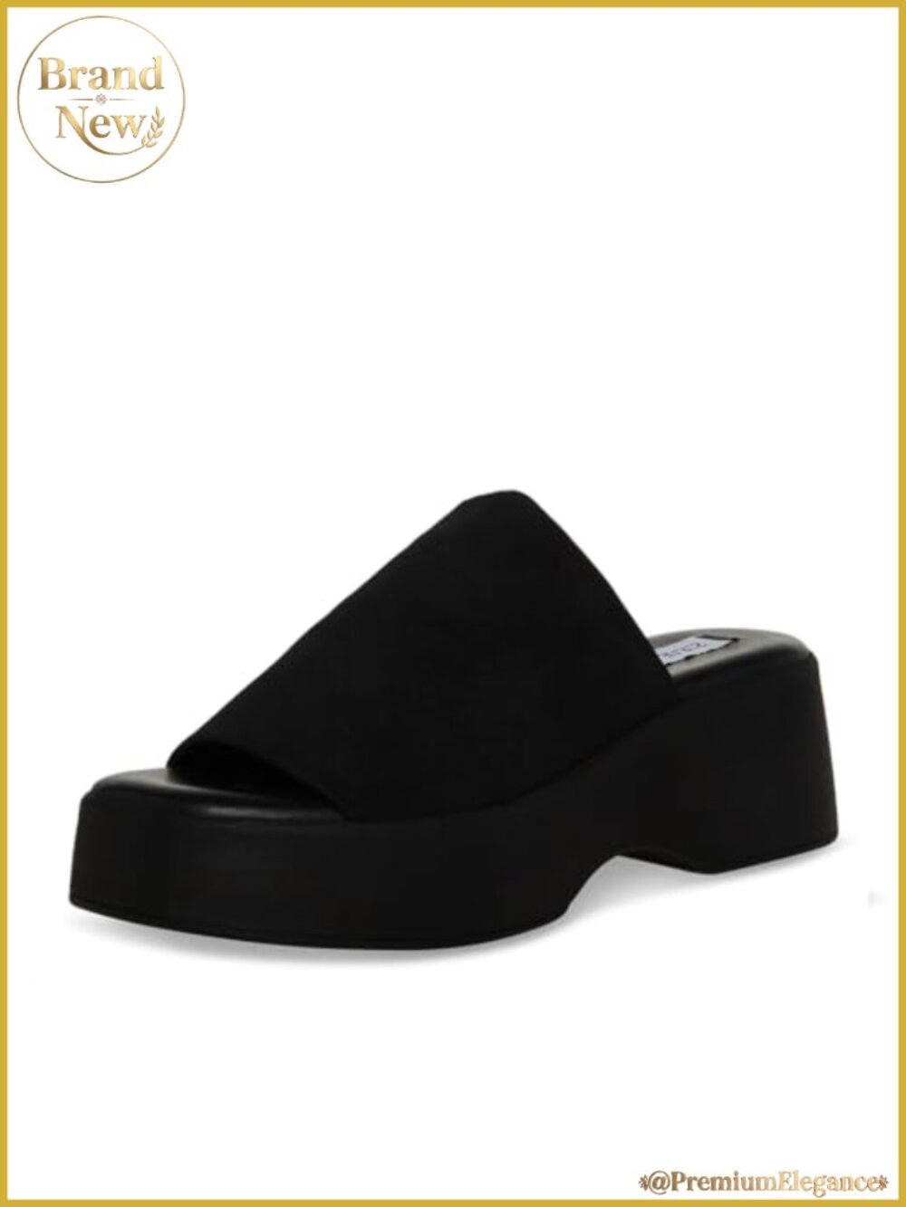 Women's Sculpted Platform Sandals Stretchy Slip-On Heels